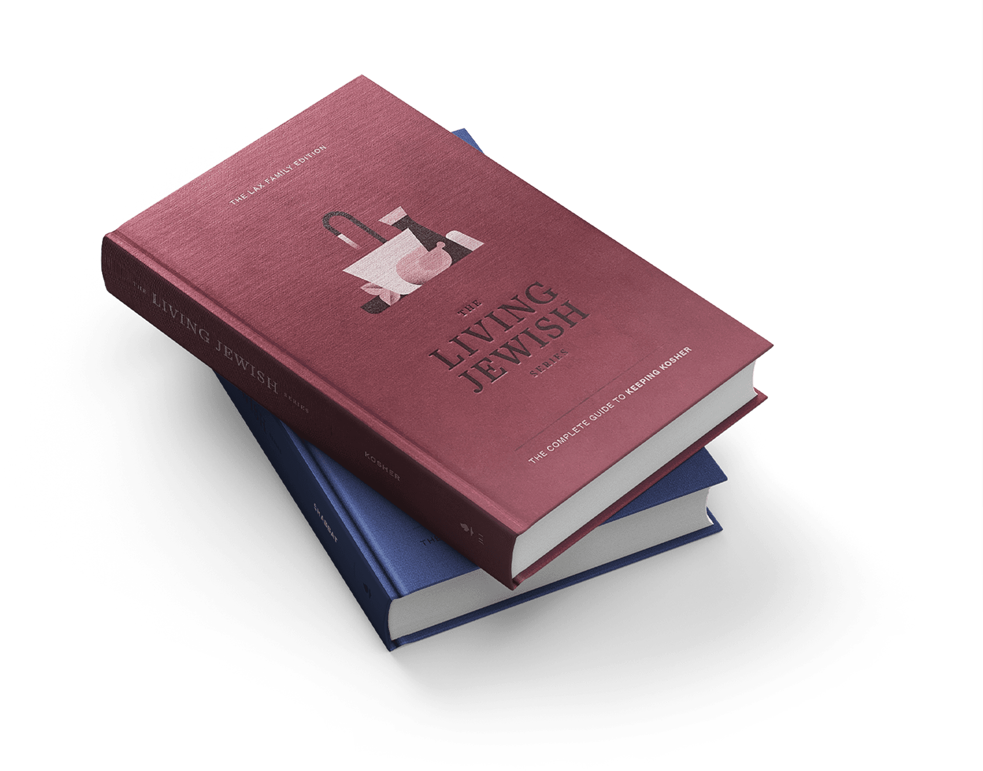 Living Jewish book stack